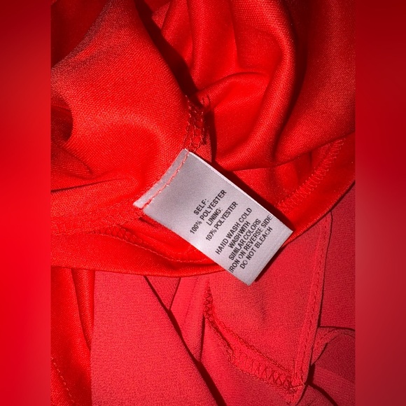 Lulus NWT Size M Red Orange The Way You Look Tonight Skater Mini Dress - Picture 7 of 11